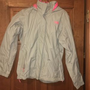 North Face hooded rain jacket